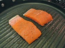 1. salmon on the grill