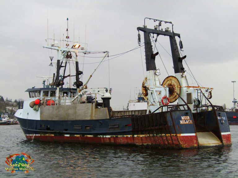 F/V Muir Milach, Dragger, Ship Canal Eastbound Bridge Lift, AK ...