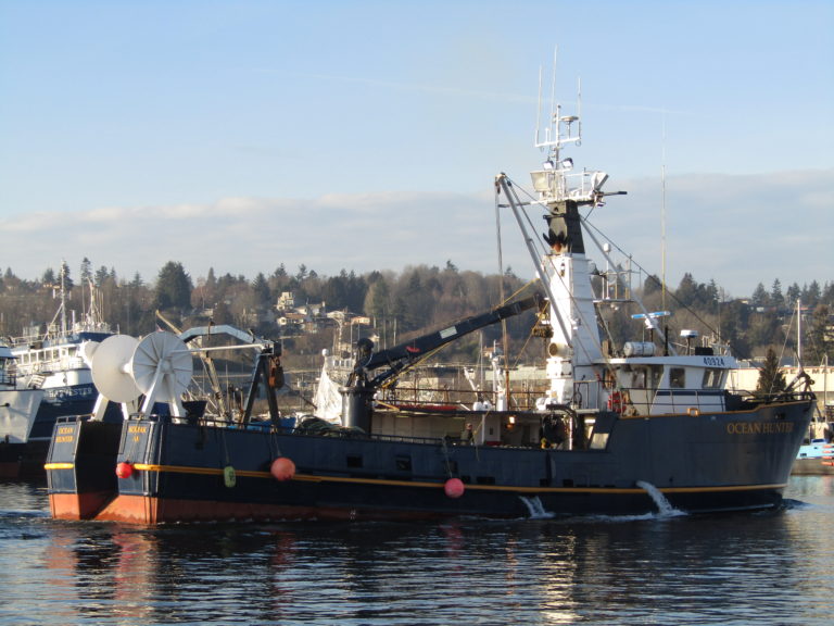 F/V Ocean Hunter, Kodiak AK, Seattle Ship Canal, departing Fishermen’s ...