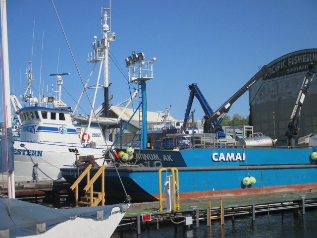 F/V Northwestern, Deadliest Catch Season 11 & F/V Camai, AK Coastal Villages at Pacific Fishermen Shipyard Seattle WA