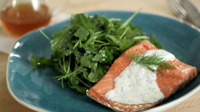Chilled_Poached_Salmon_with_Honey-Yogurt_Dressing
