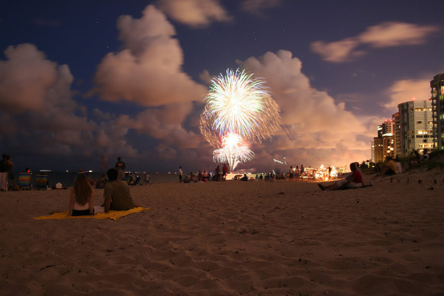 Beach_Fireworks_I_by_tefeari