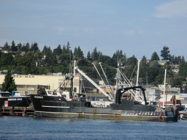 F/V Diligence, AK Bering Sea Crabber, just finished Salmon Tendering, Docked at Fishermen's Terminal in the Seattle Ship Canal 