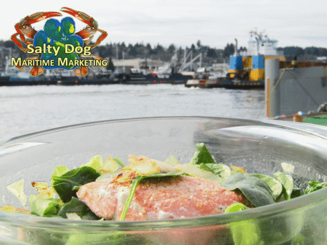Bristol Bay AK Salmon Recipe & Tugboats in the ship canal at lunch time
