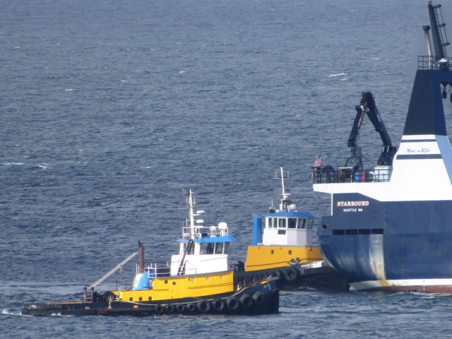 Tug Wasp and West Point, Western Towboat Assist, C/P Starbound