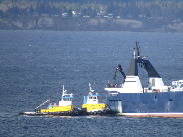 Western Towboat, Tug Wasp & Westpoint, Assist Starbound, Aleutian Spray Fisheries