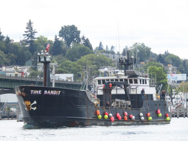 Time Bandit, Deadliest Catch Boat, Seattle Ship Canal, Summer Memorial Day Weekend, Photography by: Salty Dog Boating News, Salty Sea Chick, AK to PNW Marine Traffic Source