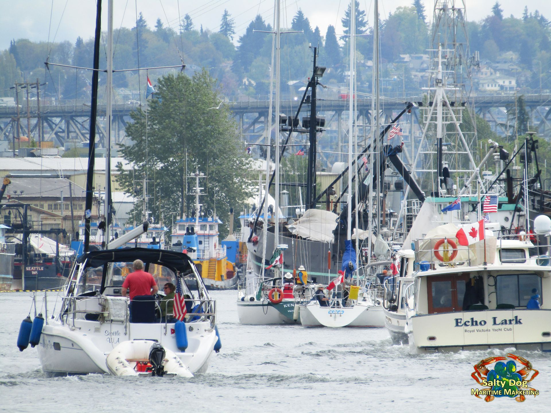 Opening Day 2017, Seattle Yacht Club, UW Husky Crew Races Montlake Cut